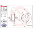 Jeu de 2 disques de frein avant BREMBO 09.9905.10 - Visuel 2
