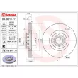 Jeu de 2 disques de frein avant BREMBO 09.9911.11 - Visuel 2