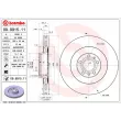 Jeu de 2 disques de frein avant BREMBO 09.9915.11 - Visuel 2