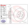 Jeu de 2 disques de frein avant BREMBO 09.9921.11 - Visuel 2