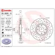 Jeu de 2 disques de frein avant BREMBO 09.9935.1X - Visuel 2