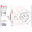 Jeu de 2 disques de frein avant BREMBO 09.A031.11 - Visuel 2