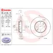Jeu de 2 disques de frein avant BREMBO 09.A149.11 - Visuel 2
