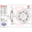 Jeu de 2 disques de frein arrière BREMBO 09.A190.33 - Visuel 2