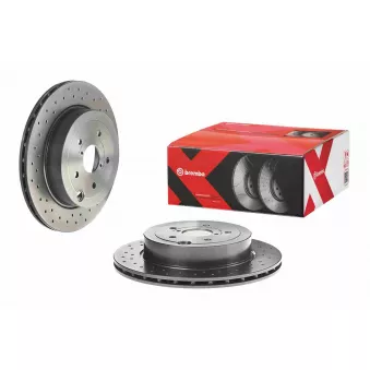 Jeu de 2 disques de frein arrière BREMBO 09.A198.1X