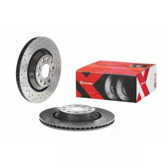 Jeu de 2 disques de frein arrière BREMBO 09.A200.1X