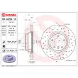 Jeu de 2 disques de frein avant BREMBO 09.A259.1X - Visuel 2