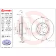 Jeu de 2 disques de frein avant BREMBO 09.A272.10 - Visuel 2