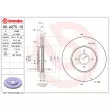 Jeu de 2 disques de frein avant BREMBO 09.A275.10 - Visuel 2