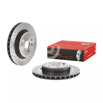 Jeu de 2 disques de frein arrière BREMBO