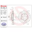 Jeu de 2 disques de frein avant BREMBO 09.A455.1X - Visuel 2