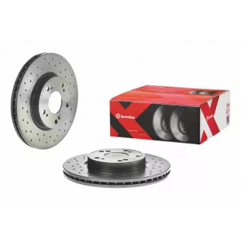 Jeu de 2 disques de frein avant BREMBO 09.A455.1X