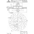 Jeu de 2 disques de frein avant BREMBO 09.A506.21 - Visuel 2