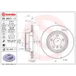 Jeu de 2 disques de frein arrière BREMBO 09.A541.11 - Visuel 2