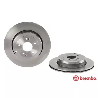 Jeu de 2 disques de frein arrière BREMBO 09.A555.10