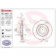 Jeu de 2 disques de frein arrière BREMBO 09.A652.10 - Visuel 2
