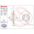 Jeu de 2 disques de frein avant BREMBO 09.A721.11 - Visuel 2