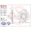 Jeu de 2 disques de frein avant BREMBO 09.A721.1X - Visuel 2