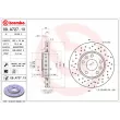 Jeu de 2 disques de frein avant BREMBO 09.A727.1X - Visuel 2