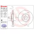 Jeu de 2 disques de frein avant BREMBO 09.A728.11 - Visuel 2
