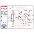 Jeu de 2 disques de frein avant BREMBO 09.A728.1X - Visuel 2