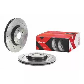 Jeu de 2 disques de frein avant BREMBO 09.A728.1X