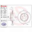 Jeu de 2 disques de frein arrière BREMBO 09.A742.11 - Visuel 2