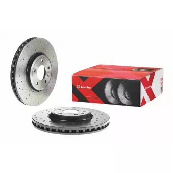 Jeu de 2 disques de frein avant BREMBO 09.A758.1X