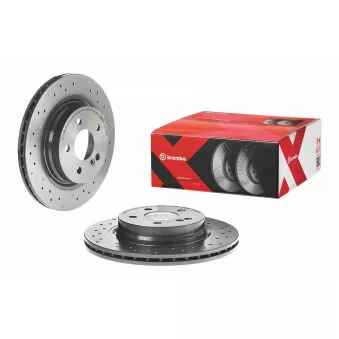 Jeu de 2 disques de frein arrière BREMBO 09.A760.1X