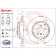 Jeu de 2 disques de frein arrière BREMBO 09.A772.11 - Visuel 2