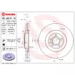 Jeu de 2 disques de frein avant BREMBO 09.A815.11 - Visuel 2