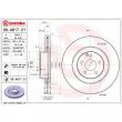 Jeu de 2 disques de frein avant BREMBO 09.A817.21 - Visuel 2