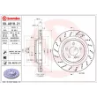 Jeu de 2 disques de frein arrière BREMBO 09.A818.21 - Visuel 2