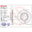 Jeu de 2 disques de frein avant BREMBO 09.A820.1X - Visuel 2