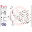 Jeu de 2 disques de frein arrière BREMBO 09.A822.11 - Visuel 2