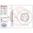 Jeu de 2 disques de frein avant BREMBO 09.A828.21 - Visuel 2