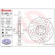 Jeu de 2 disques de frein avant BREMBO 09.A829.1X - Visuel 2