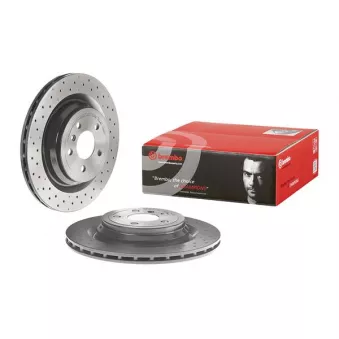 Jeu de 2 disques de frein arrière BREMBO 09.A959.21