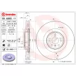 Jeu de 2 disques de frein avant BREMBO 09.A960.11 - Visuel 2