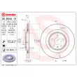 Jeu de 2 disques de frein arrière BREMBO 09.B040.11 - Visuel 2