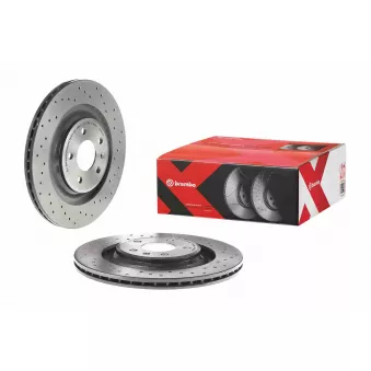 Jeu de 2 disques de frein arrière BREMBO 09.B040.1X