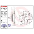 Jeu de 2 disques de frein arrière BREMBO 09.B041.1X - Visuel 2