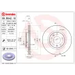 Jeu de 2 disques de frein avant BREMBO 09.B042.11 - Visuel 2