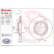 Jeu de 2 disques de frein avant BREMBO 09.B046.11 - Visuel 2