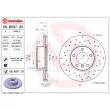 Jeu de 2 disques de frein avant BREMBO 09.B337.2X - Visuel 2
