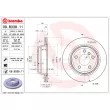 Jeu de 2 disques de frein arrière BREMBO 09.B338.11 - Visuel 2