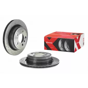 Jeu de 2 disques de frein arrière BREMBO 09.B338.1X