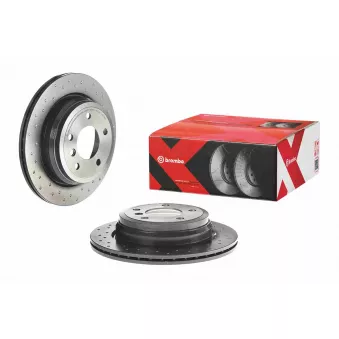 Jeu de 2 disques de frein arrière BREMBO 09.B338.2X