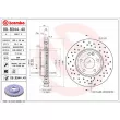 Jeu de 2 disques de frein avant BREMBO 09.B344.4X - Visuel 2