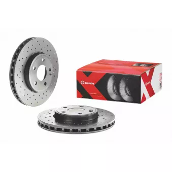 Jeu de 2 disques de frein avant BREMBO 09.B344.4X